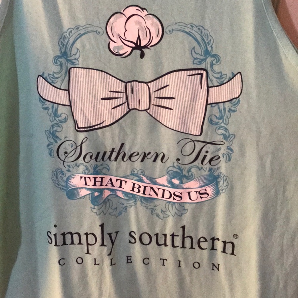 Sleeveless Simply Southern Tee - Picture 2 of 2